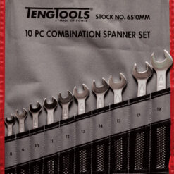 TENGTOOLS Combination Spanner Set (10 Piece, 8-19mm)