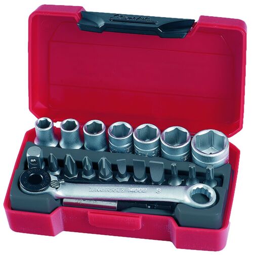 TENGTOOLS Socket Set (1/4" Drive, 20 Piece)