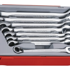 TENGTOOLS Ratchet Spanner Set (8 Piece, 8-19mm)