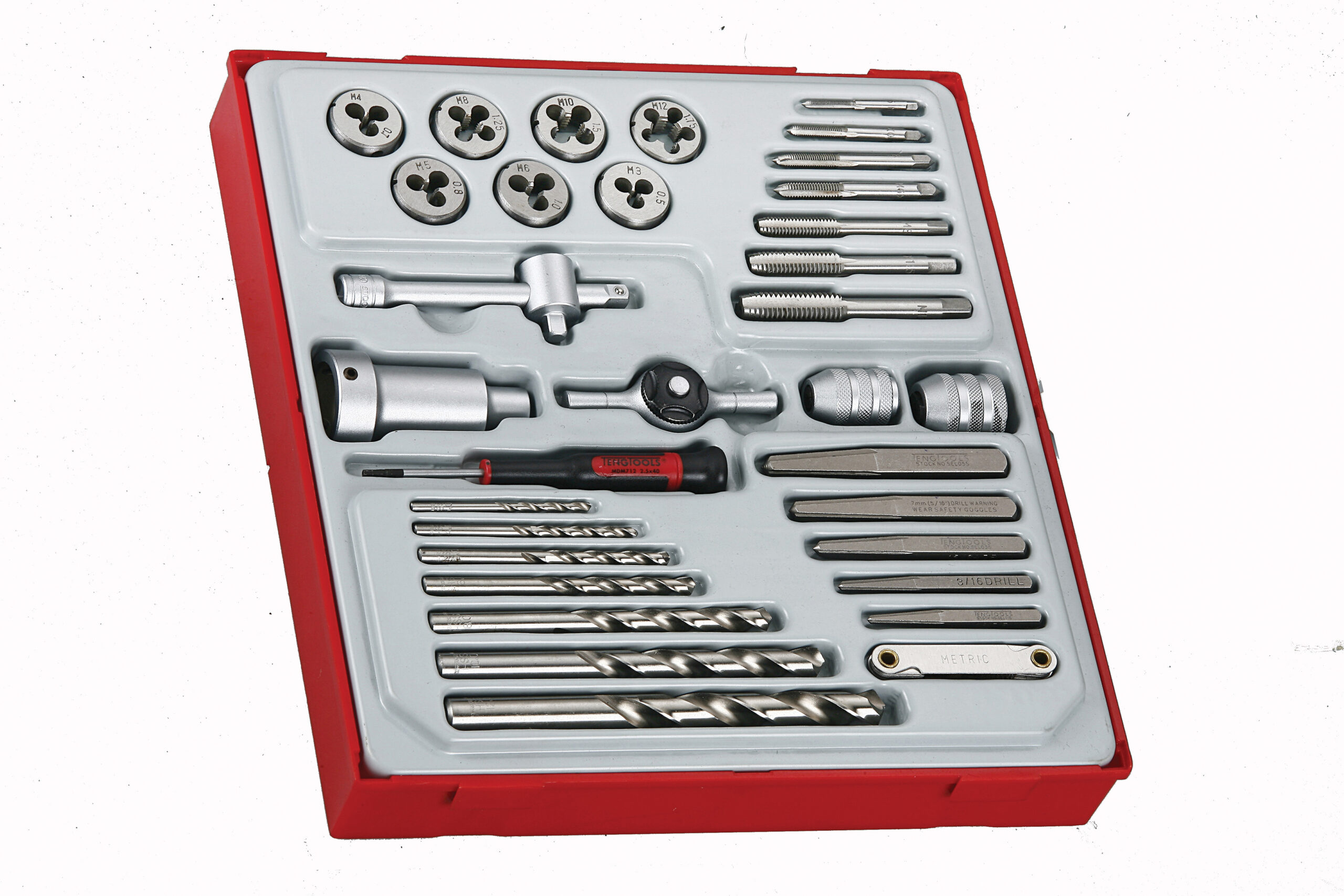 TENGTOOLS Tap & Die Set (34 Piece)