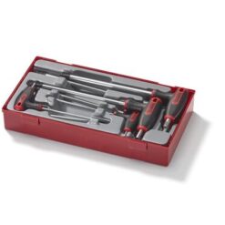 TENGTOOLS T-Handle HEX Key Set (Ball End, 7 Piece)