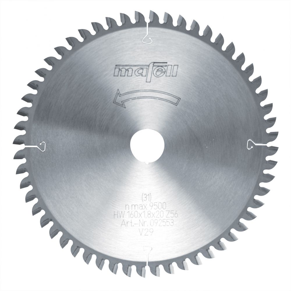MAFELL TCT Saw Blade (160x1.2/1.8x20 mm, 56T, FT/TT)