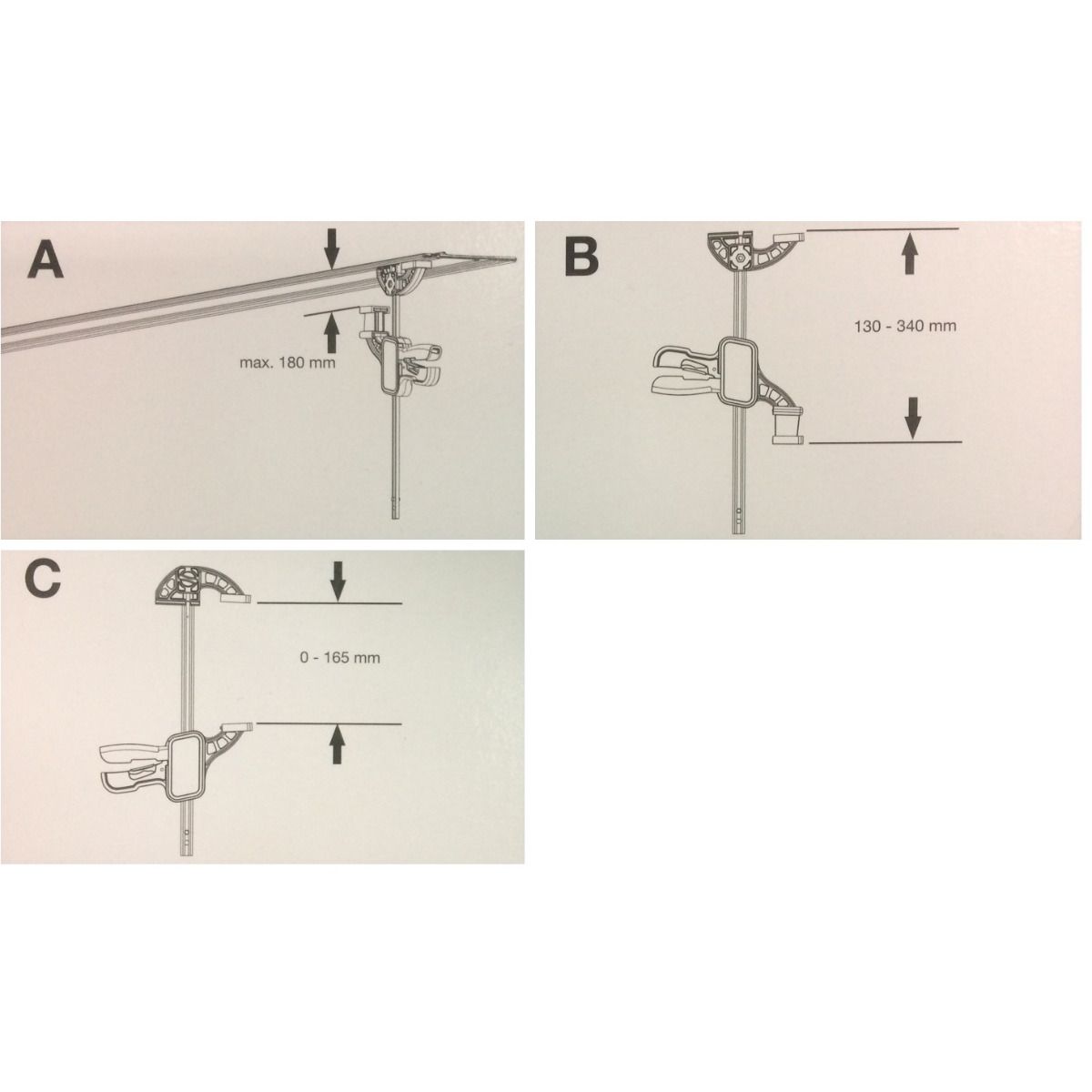 MAFELL Screw Clamp Pack (F-SZ 180mm, 2 Piece) - Image 2
