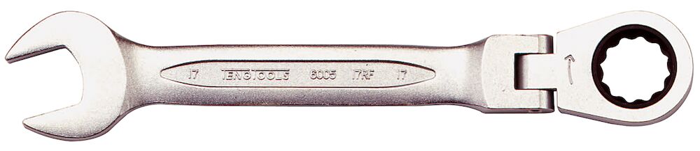 TENGTOOLS Combination Spanner (11mm, Ratchet, Flex Head)