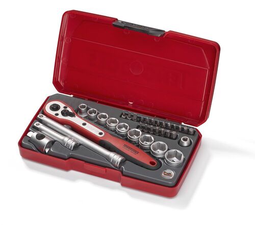TENGTOOLS Socket Set (3/8" Drive, 34 Piece)