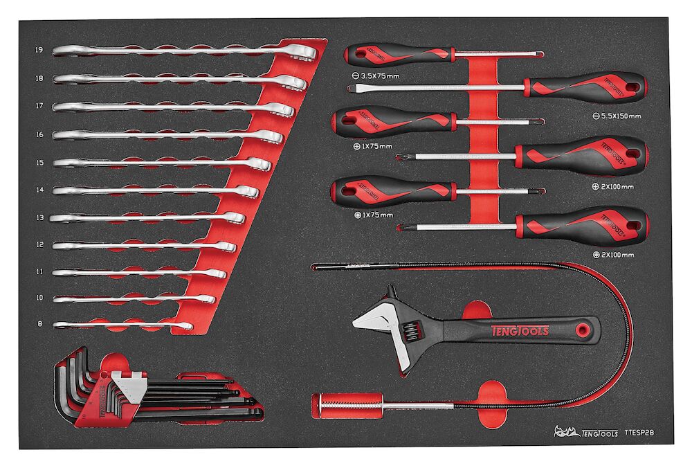 TENGTOOLS Tool Kit (179 Piece, EVA, Roller Cabinet) - Image 3