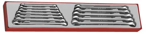 TENGTOOLS Combination Spanner Set (12 Piece, Long, 8-19mm)