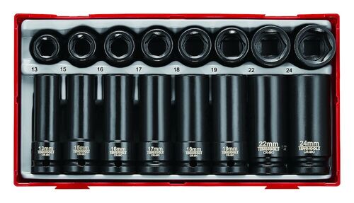 TENGTOOLS Impact Socket Set (1/2" Drive, 20 Piece)