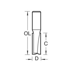 Alternative view of TREND Two Flute Cutter (12.7x50mm, 1/2" Shank)