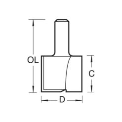 Alternative view of TREND Two Flute Cutter (40x25mm, 1/2" Shank)