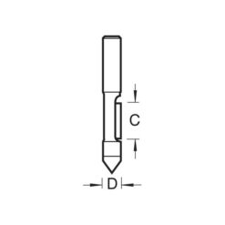 Alternative view of TREND Guided Pierce & Trim (6.3x18mm, 1/4" Shank)
