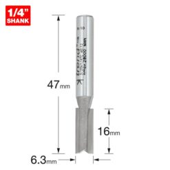 Alternative view of TREND Two Flute Cutter (6.3x16mm, 1/4" Shank)