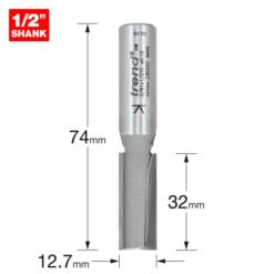 Alternative view of TREND Two Flute Cutter (12.7x32mm, 1/2" Shank)