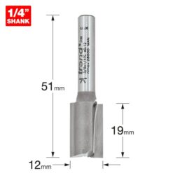 Alternative view of TREND Two Flute Cutter (12x19mm, 1/4" Shank)