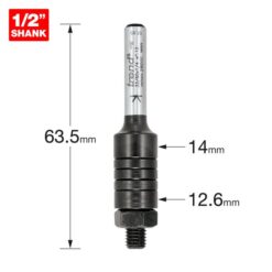 Alternative view of TREND Arbor (33/60, 1/4" Bore, 1/4" Shank)