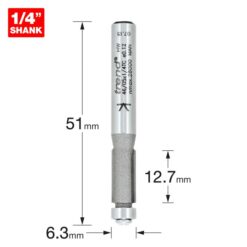 Alternative view of TREND Bearing Guided Trimmer (6.3x25.4mm, 1/4" Shank)