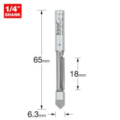 Alternative view of TREND Guided Pierce & Trim One Flute (6.3x18mm, 1/4" Shank)
