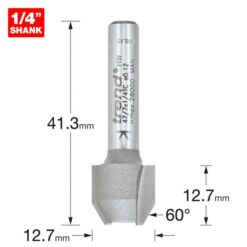 Alternative view of TREND Combi Trimmer (60°, 12.7x12.7mm, 1/4" Shank)