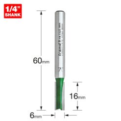 Alternative view of TREND Two Flute Cutter (6x16mm, 1/4" Shank)