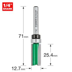 Alternative view of TREND Bearing Guided Template Profiler (12.7x25.4mm, 1/4" Shank)