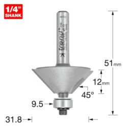Alternative view of TREND Bearing Guided Chamfer (45°x16mm, 31.8x12mm, 1/4" S.)