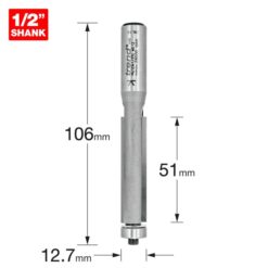 Alternative view of TREND Bearing Guided Trimmer (12.7x50mm, 1/2" Shank)