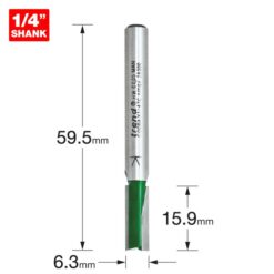 Alternative view of TREND Two Flute Cutter (6.3x15.9mm, 1/4" Shank)