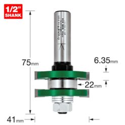 Alternative view of TREND Bearing Guided Tongue & Groover (6.35x41mm, 1/2" Shank)