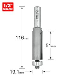 Alternative view of TREND Bearing Guided Trimmer (19.1x50mm, 1/2" Shank)