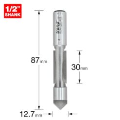 Alternative view of TREND Guided Pierce & Trim Two Flute (12.7x30mm, 1/2" Shank)