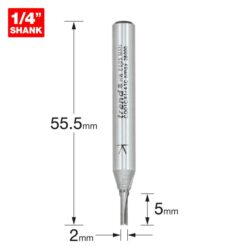 Alternative view of TREND Two Flute Cutter (2x5mm, 1/4" Shank)