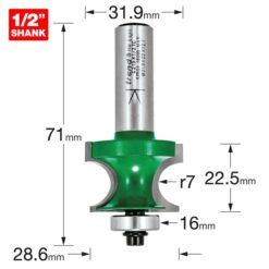 Alternative view of TREND Bearing Guided Corner Bead (7mm, 31.9x22.5mm, 1/2" Shank)
