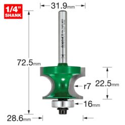 Alternative view of TREND Bearing Guided Corner Bead (7mm, 31.9x22.5mm, 1/4" Shank)
