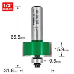 Alternative view of TREND Bearing Guided Rebate (31.8x15.9mm, 9.5mm, 1/2" Shank)
