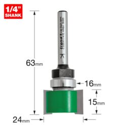 Alternative view of TREND Recesser (24x15mm, 1/4" Shank)