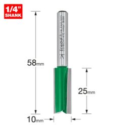 Alternative view of TREND Two Flute Cutter (10x25mm, 1/4" Shank)