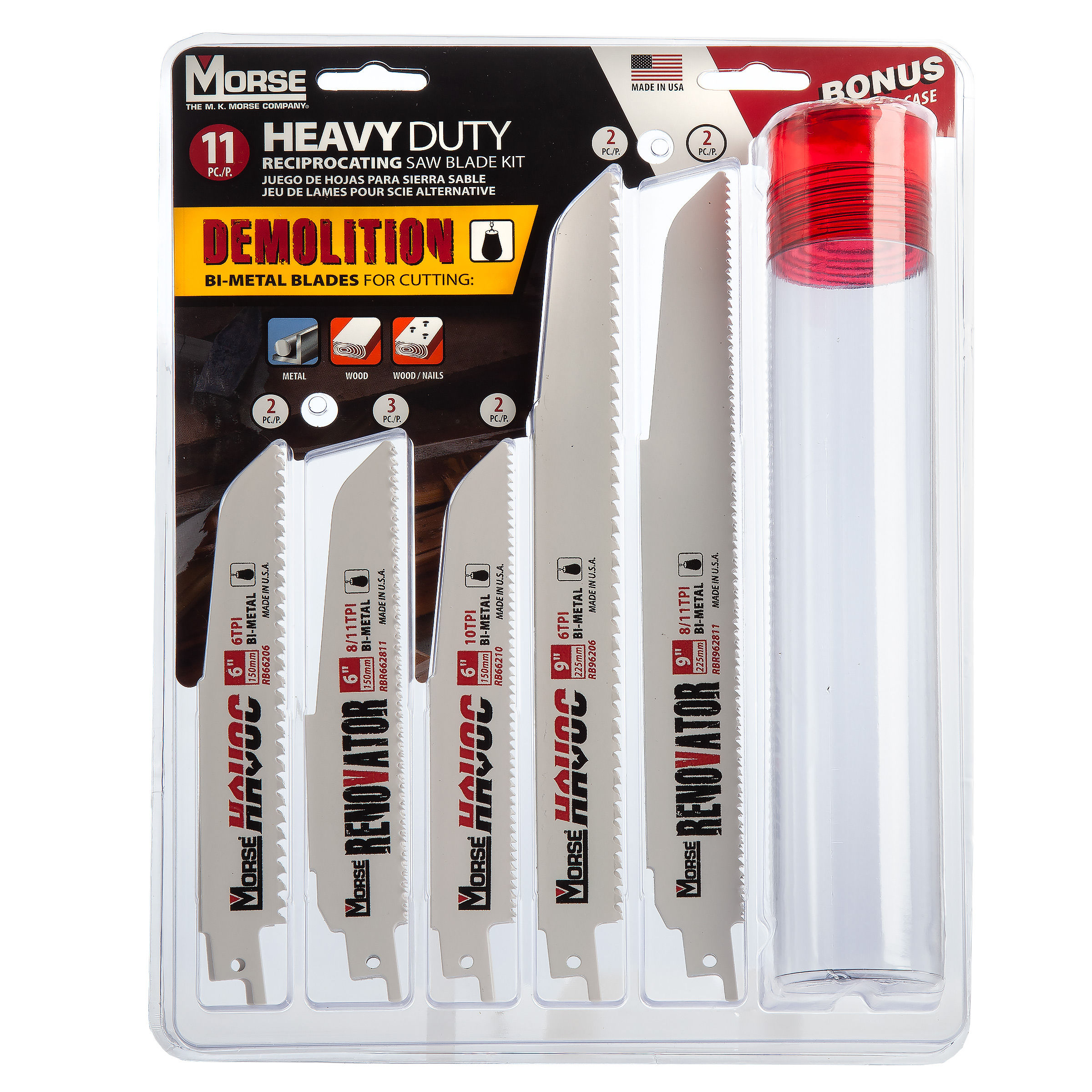 MORSE Recip Blade Kit (Demolition)