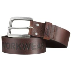 SNICKERS Leather Belt (90cm/35", Chocolate Brown)
