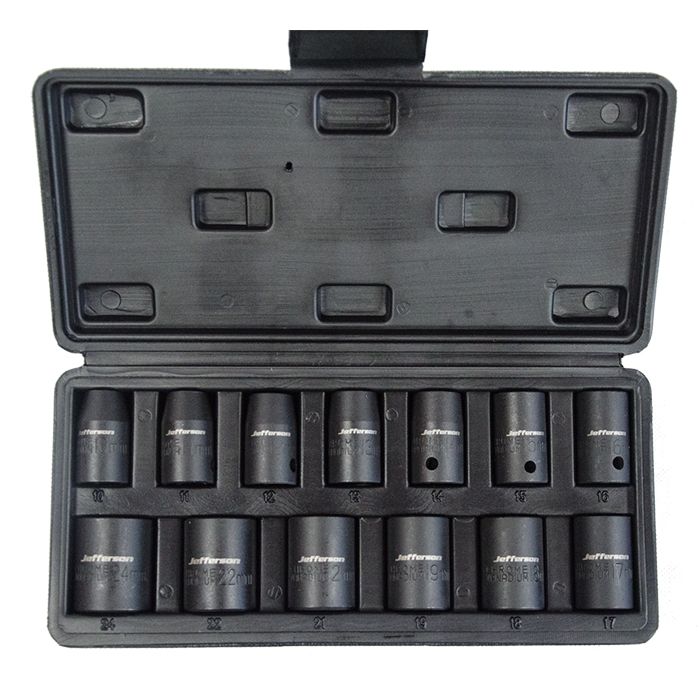 JEFFERSON Impact Socket Set (1/2" Drive, 13 Piece)