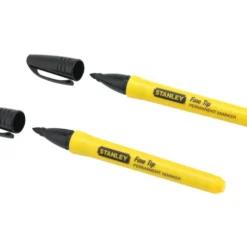 STANLEY Fine Tip Permanent Marker (Black, 2 Piece)