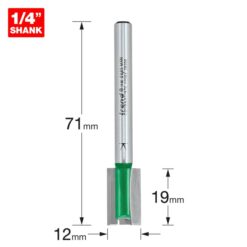 Alternative view of TREND Two Flute Cutter (12x19mm, 1/4" Long Shank)