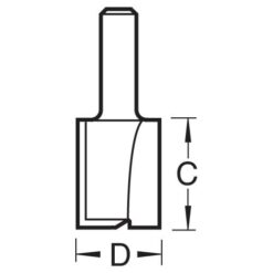 Alternative view of TREND Two Flute Cutter (7.1x19.1mm, 1/4" Shank)