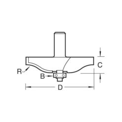 Alternative view of TREND Bearing Guided Ogee Panel Raiser (17.5mm, 1/2" Shank)