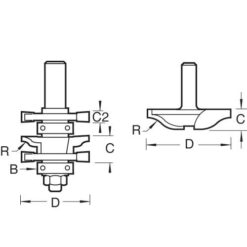 TREND Ogee Panel Door Set (C155 & C173, 1/2" Shank) - Image 2