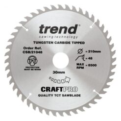 TREND CRAFTPRO Saw Blade (210x30mm, 48T)