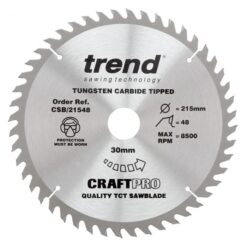 TREND CRAFTPRO Saw Blade (216x30mm, 48T)