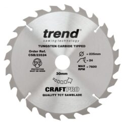 TREND CRAFTPRO Saw Blade (235x30mm, 24T)
