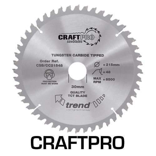 TREND CRAFTRANGE Saw Blade (305x30mm, 24T, Cross Cut)