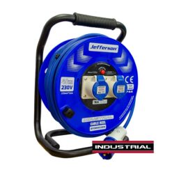 JEFFERSON Cable Reel (230V, 40m, 16A, 2.5mm, 2 Socket)