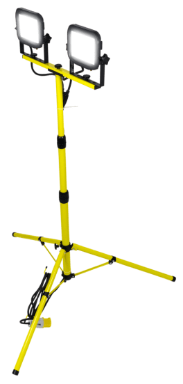 LUCECO Twin Tripod Light (220V, 1600Lm, 2x20W)